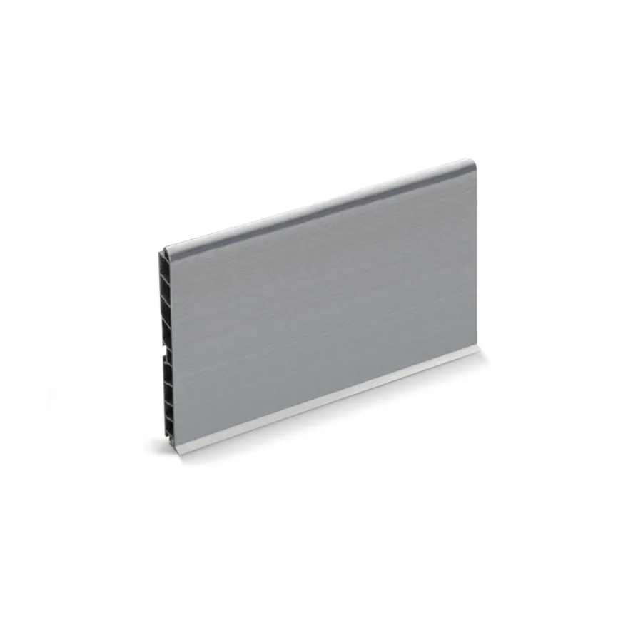Zócalo liso de Aluminio/PVC (h=96/146/166 mm)