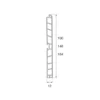 Zócalo liso de Aluminio/PVC (h=100/148/164 mm)