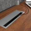 ZENIT SLIM - Pasacables para tablero delgado con tapa abatible