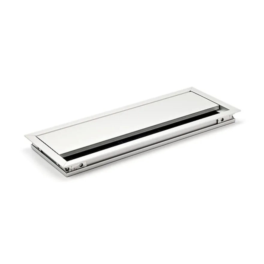 ZENIT SLIM - Pasacables para tablero delgado con tapa abatible