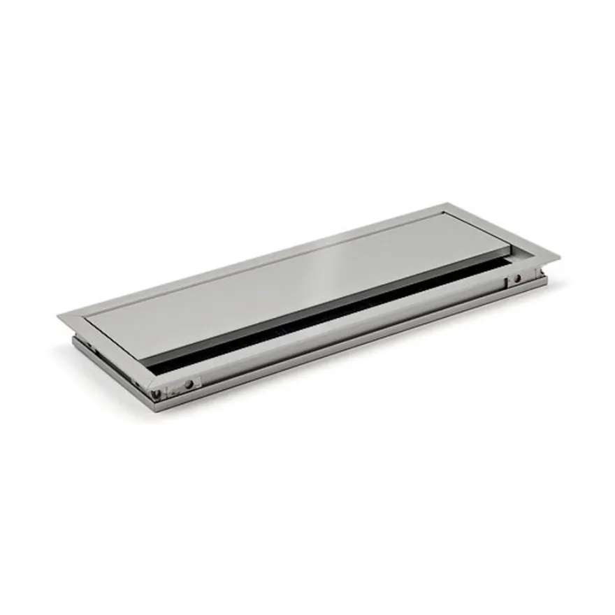 ZENIT SLIM - Pasacables para tablero delgado con tapa abatible