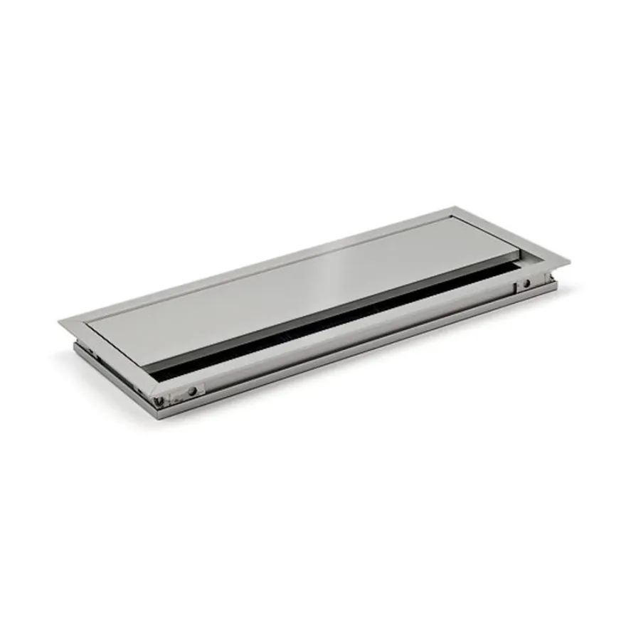 ZENIT SLIM - Pasacables para tablero delgado con tapa abatible