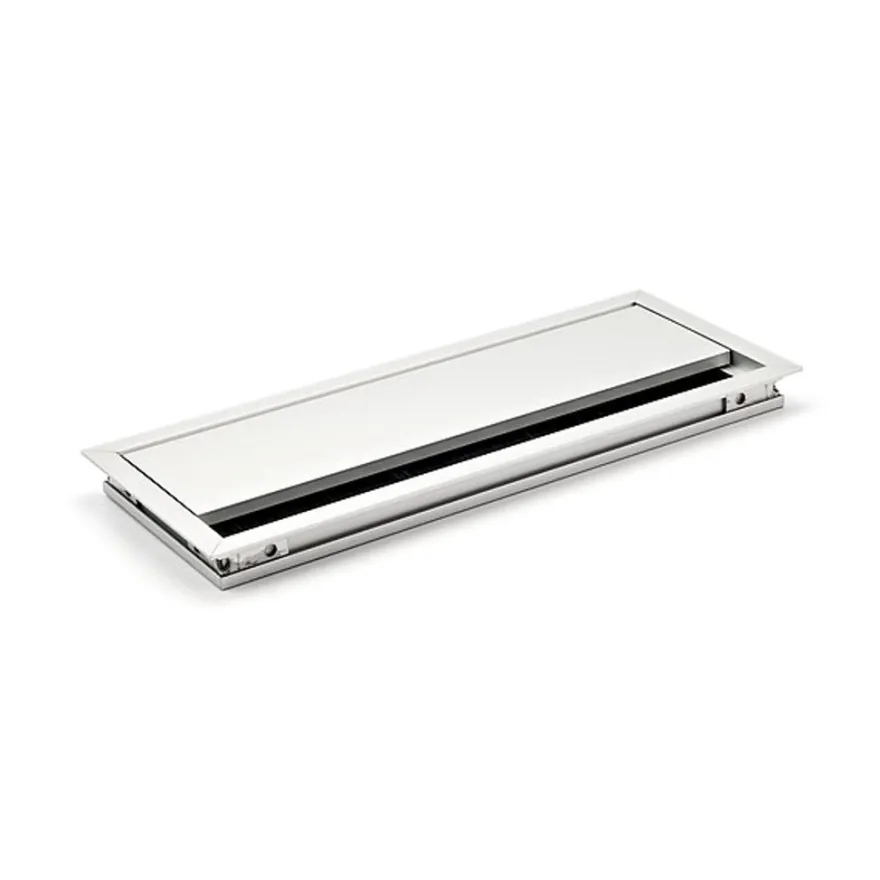 ZENIT SLIM - Pasacables para tablero delgado con tapa abatible