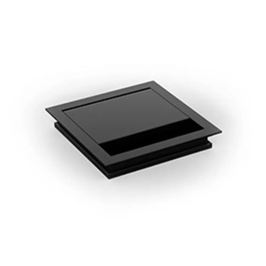 ZENIT SLIM - Pasacables para tablero delgado con tapa abatible