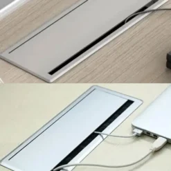 ZENIT SMOVE - Pasacables rectangular con tapa abatible decelerante
