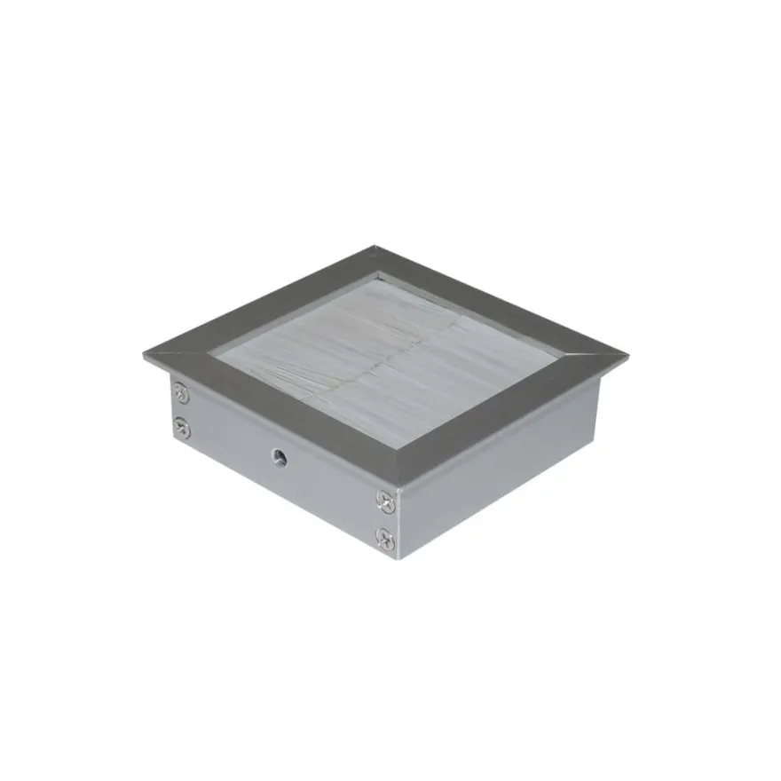 ZENIT SQUARE - Pasacables de encastre con orificio de doble felpa